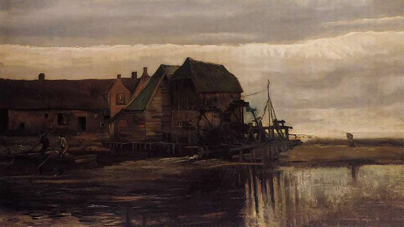 Vincent van Gogh Watermill at Gennep